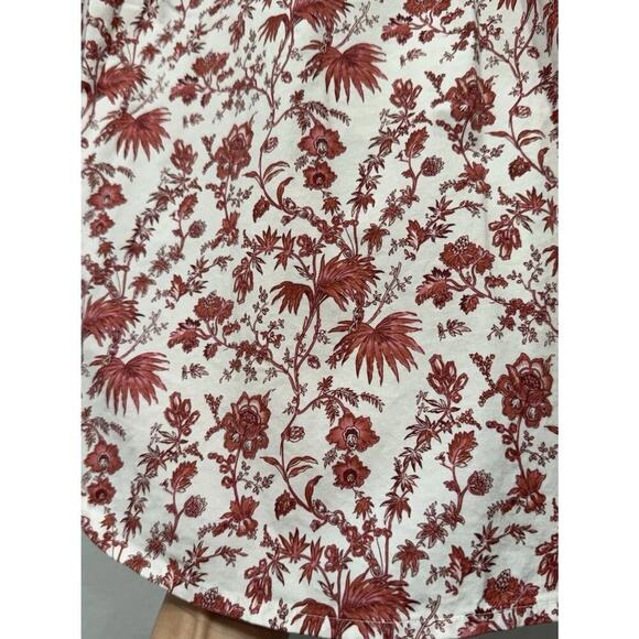 LK Bennett Glenda Wallpaper Top Womens Size 2 Pink Multi Floral Print Cotton - Picture 7 of 10